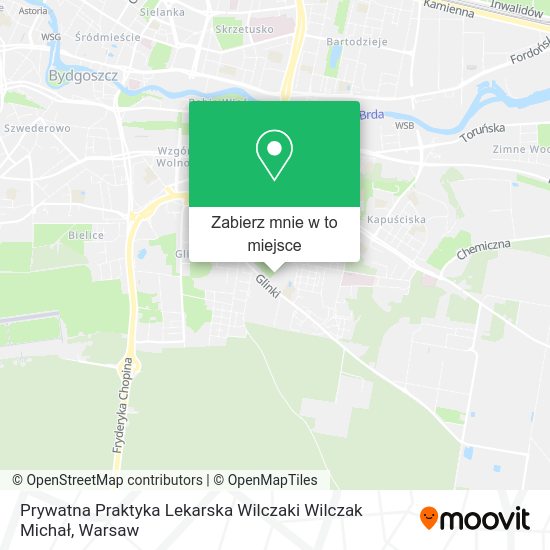 Mapa Prywatna Praktyka Lekarska Wilczaki Wilczak Michał