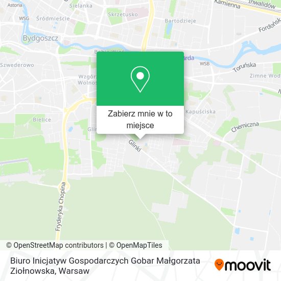 Mapa Biuro Inicjatyw Gospodarczych Gobar Małgorzata Ziołnowska