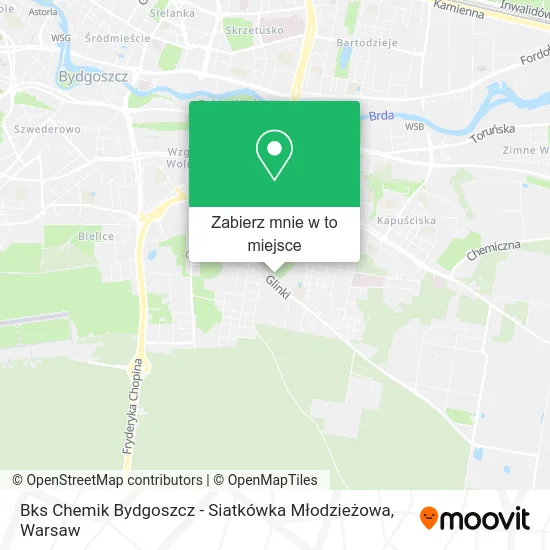 Mapa Bks Chemik Bydgoszcz - Siatkówka Młodzieżowa