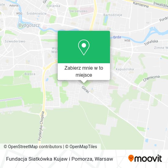 Mapa Fundacja Siatkówka Kujaw i Pomorza