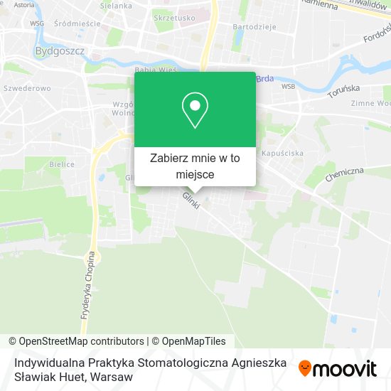 Mapa Indywidualna Praktyka Stomatologiczna Agnieszka Sławiak Huet