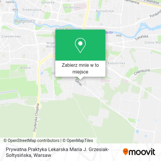 Mapa Prywatna Praktyka Lekarska Maria J. Grzesiak-Sołtysińska