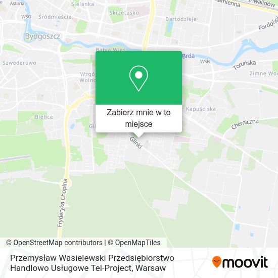 Mapa Przemysław Wasielewski Przedsiębiorstwo Handlowo Usługowe Tel-Project