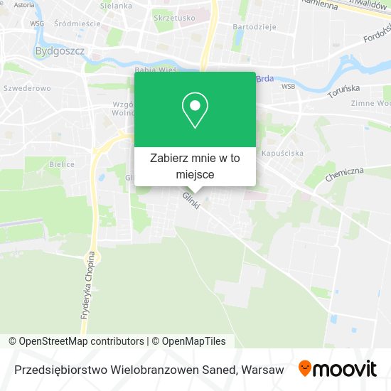 Mapa Przedsiębiorstwo Wielobranzowen Saned