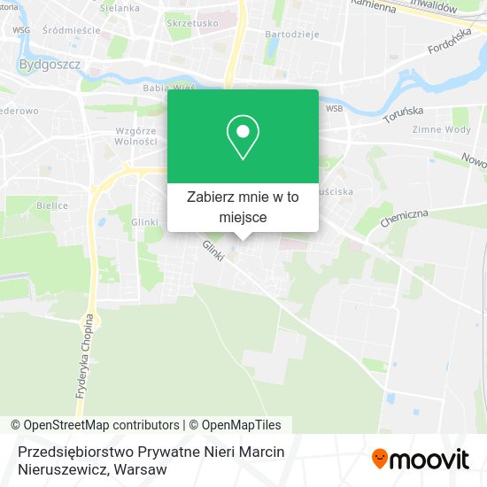 Mapa Przedsiębiorstwo Prywatne Nieri Marcin Nieruszewicz