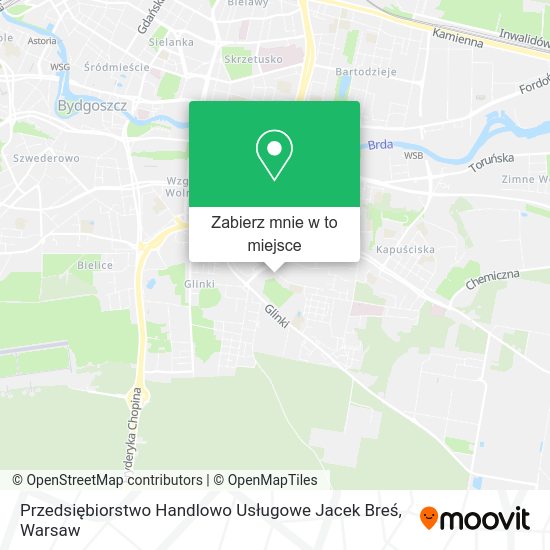 Mapa Przedsiębiorstwo Handlowo Usługowe Jacek Breś