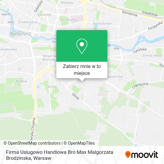 Mapa Firma Uslugowo Handlowa Bro Max Malgorzata Brodzinska