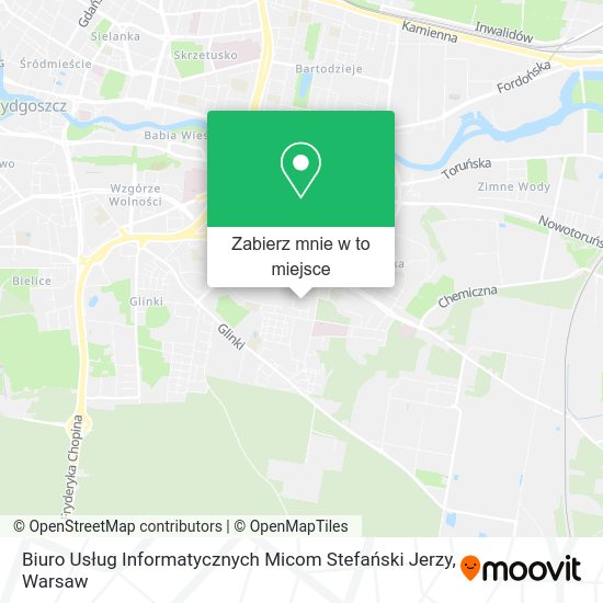 Mapa Biuro Usług Informatycznych Micom Stefański Jerzy