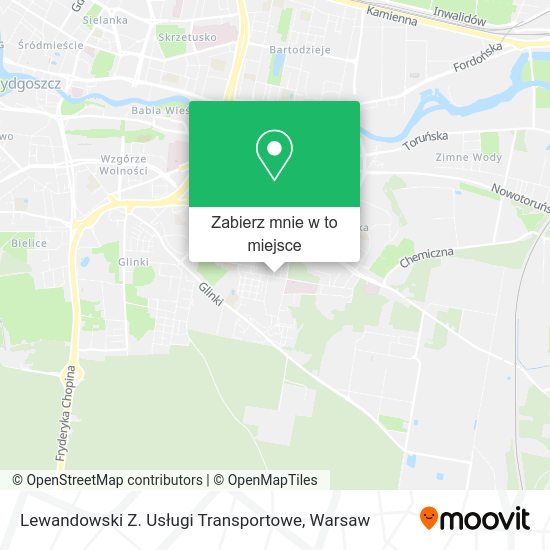 Mapa Lewandowski Z. Usługi Transportowe