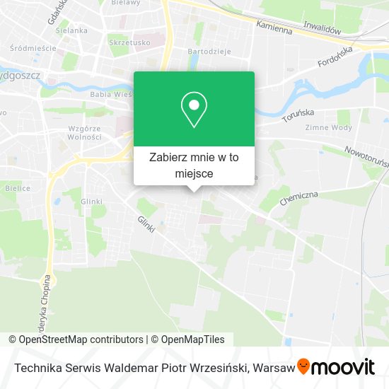 Mapa Technika Serwis Waldemar Piotr Wrzesiński