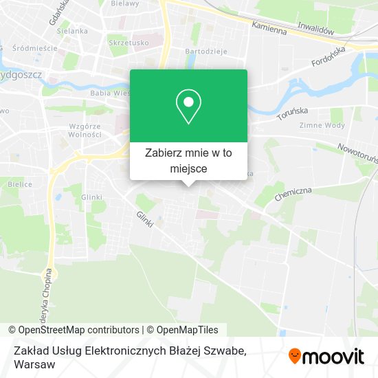 Mapa Zakład Usług Elektronicznych Błażej Szwabe