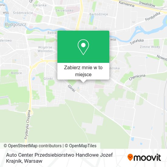 Mapa Auto Center Przedsiebiorstwo Handlowe Jozef Krajnik