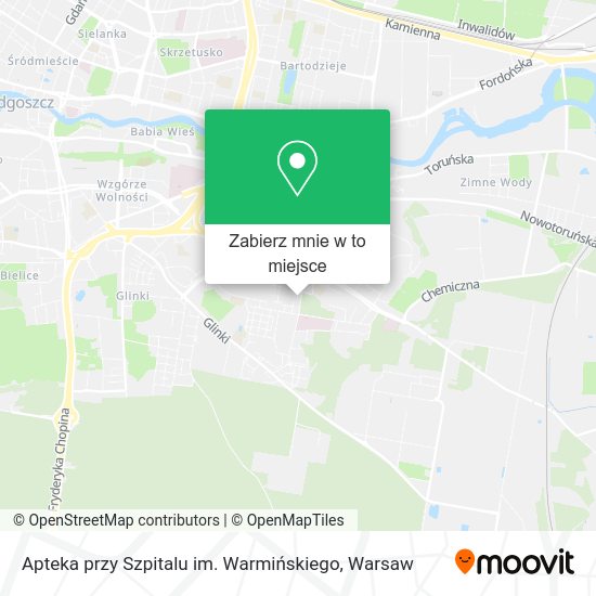 Mapa Apteka przy Szpitalu im. Warmińskiego