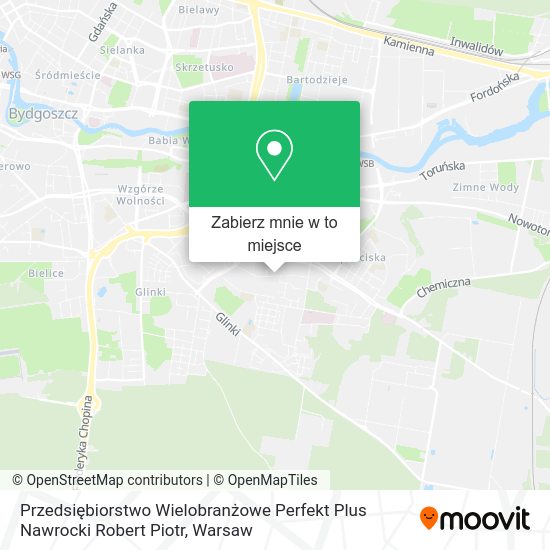 Mapa Przedsiębiorstwo Wielobranżowe Perfekt Plus Nawrocki Robert Piotr