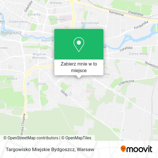 Mapa Targowisko Miejskie Bydgoszcz