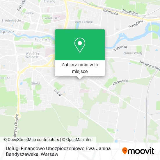 Mapa Usługi Finansowo Ubezpieczeniowe Ewa Janina Bandyszewska