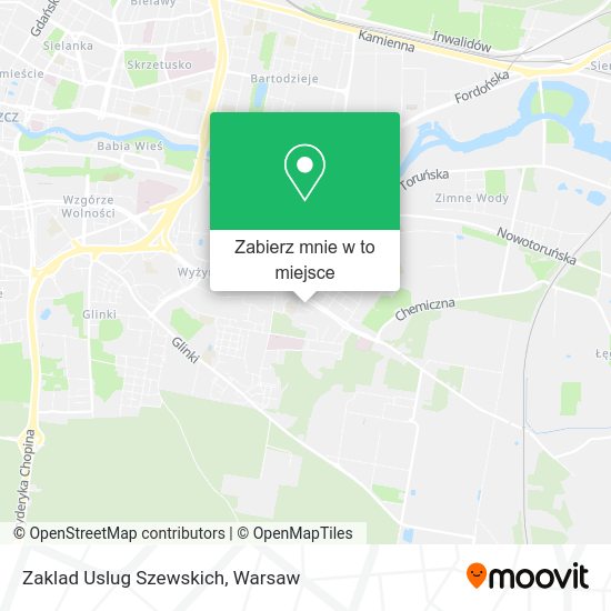 Mapa Zaklad Uslug Szewskich