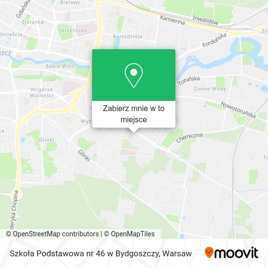 Mapa Szkoła Podstawowa nr 46 w Bydgoszczy