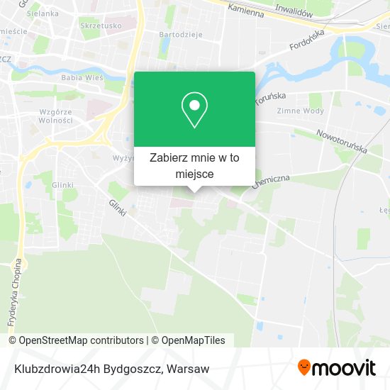 Mapa Klubzdrowia24h Bydgoszcz