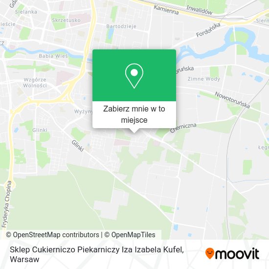 Mapa Sklep Cukierniczo Piekarniczy Iza Izabela Kufel