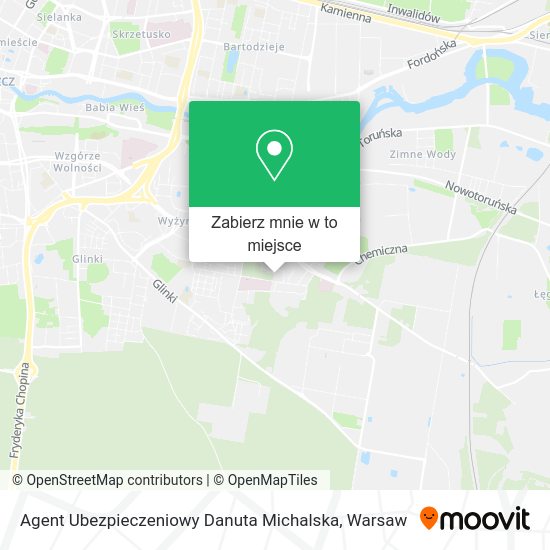 Mapa Agent Ubezpieczeniowy Danuta Michalska