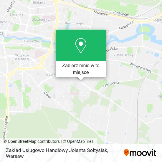 Mapa Zakład Usługowo Handlowy Jolanta Sołtysiak