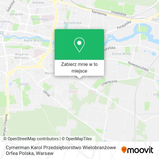 Mapa Cymerman Karol Przedsiębiorstwo Wielobranżowe Orfea Polska