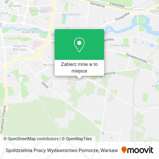 Mapa Spółdzielnia Pracy Wydawnictwo Pomorze