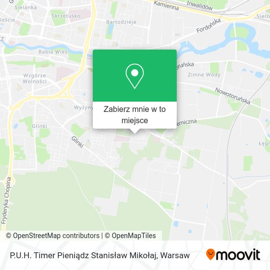 Mapa P.U.H. Timer Pieniądz Stanisław Mikołaj