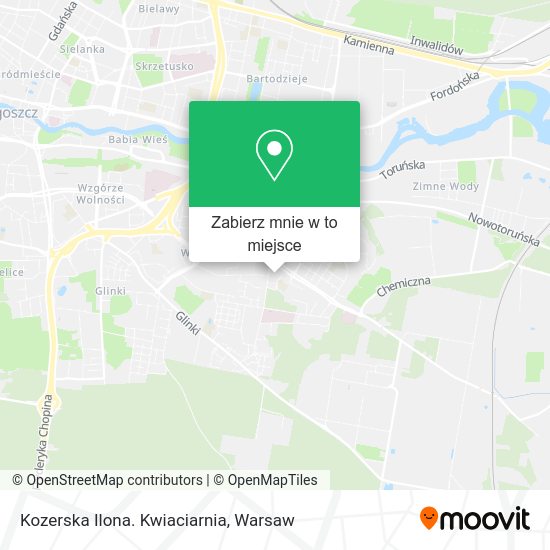 Mapa Kozerska Ilona. Kwiaciarnia