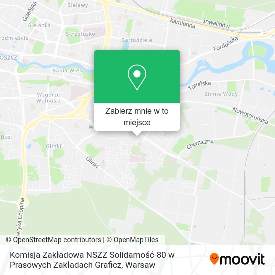 Mapa Komisja Zakładowa NSZZ Solidarność-80 w Prasowych Zakładach Graficz