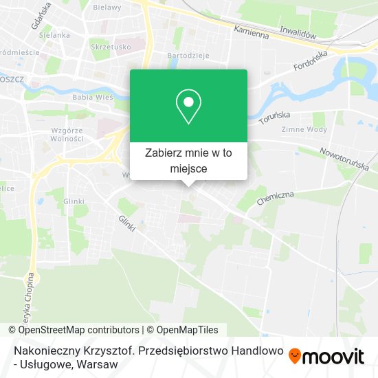 Mapa Nakonieczny Krzysztof. Przedsiębiorstwo Handlowo - Usługowe