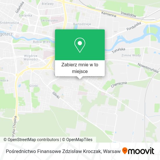 Mapa Pośrednictwo Finansowe Zdzisław Kroczak