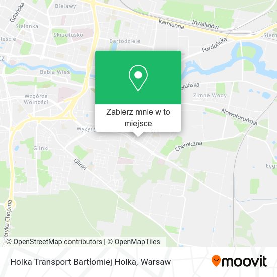 Mapa Holka Transport Bartłomiej Holka