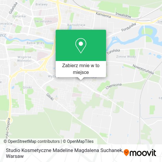 Mapa Studio Kosmetyczne Madeline Magdalena Suchanek