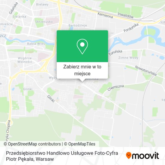 Mapa Przedsiębiorstwo Handlowo Usługowe Foto-Cyfra Piotr Pękała