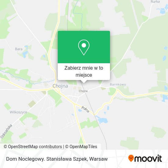 Mapa Dom Noclegowy. Stanisława Szpek