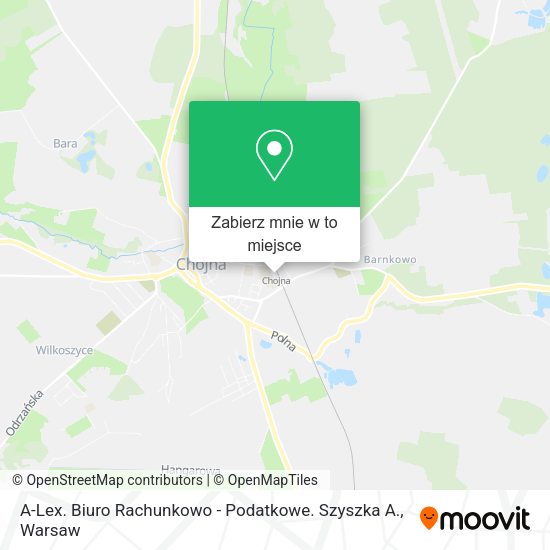 Mapa A-Lex. Biuro Rachunkowo - Podatkowe. Szyszka A.