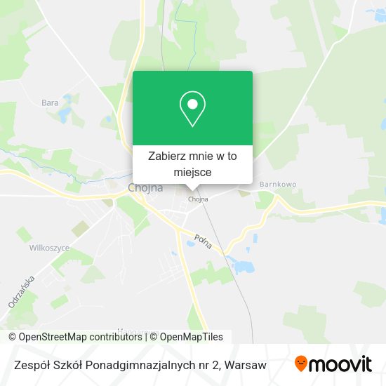 Mapa Zespół Szkół Ponadgimnazjalnych nr 2