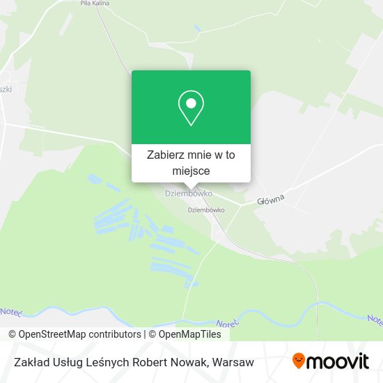 Mapa Zakład Usług Leśnych Robert Nowak