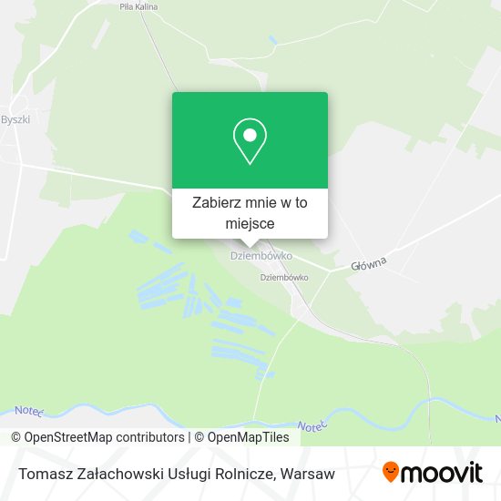 Mapa Tomasz Załachowski Usługi Rolnicze