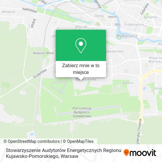 Mapa Stowarzyszenie Audytorów Energetycznych Regionu Kujawsko-Pomorskiego