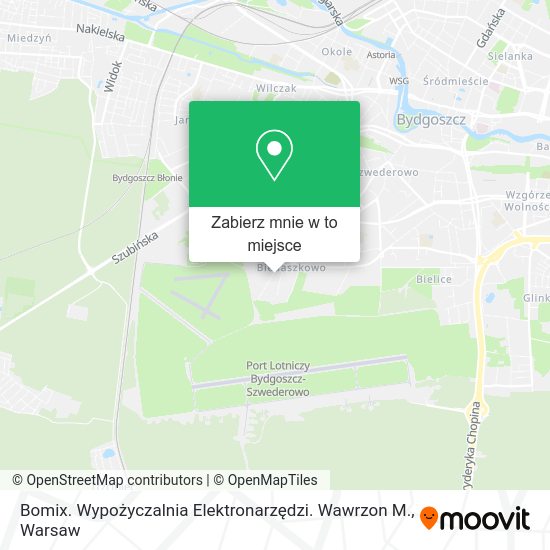 Mapa Bomix. Wypożyczalnia Elektronarzędzi. Wawrzon M.