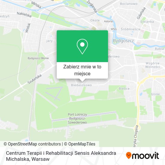 Mapa Centrum Terapii i Rehabilitacji Sensis Aleksandra Michalska