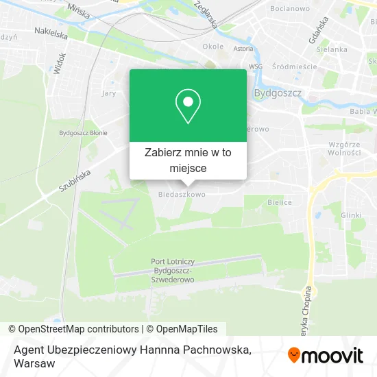 Mapa Agent Ubezpieczeniowy Hannna Pachnowska