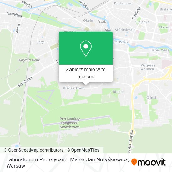 Mapa Laboratorium Protetyczne. Marek Jan Noryśkiewicz