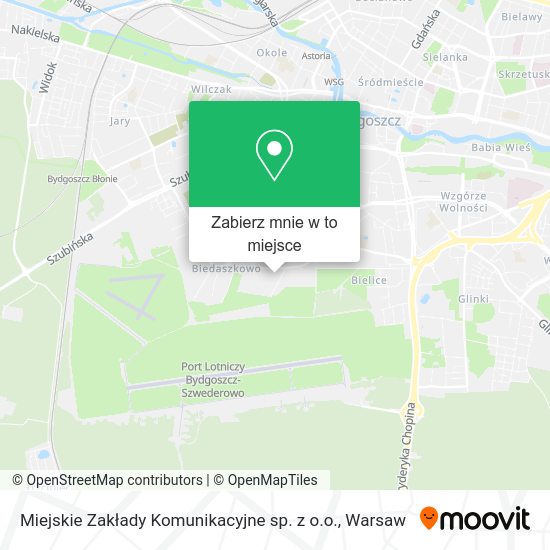 Mapa Miejskie Zakłady Komunikacyjne sp. z o.o.