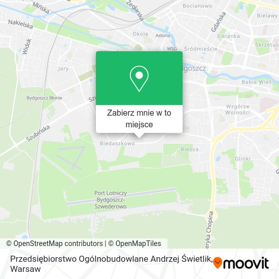 Mapa Przedsiębiorstwo Ogólnobudowlane Andrzej Świetlik