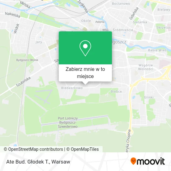 Mapa Ate Bud. Głodek T.