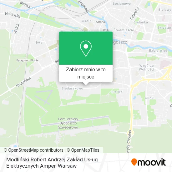 Mapa Modliński Robert Andrzej Zakład Usług Elektrycznych Amper